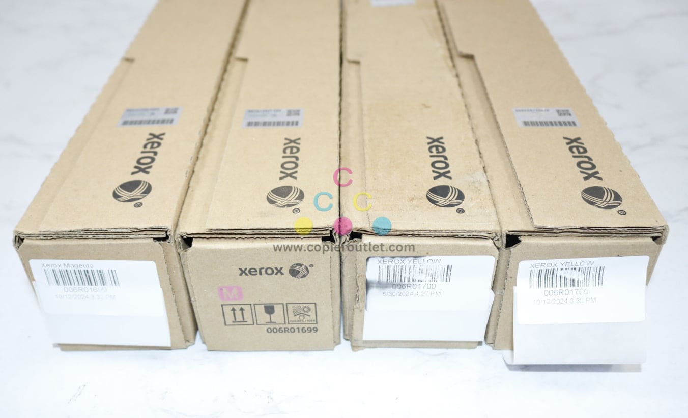 4 New OEM Xerox Altalink C8030, C8035, C8045 MMYY Toners 006R01699, 006R01700