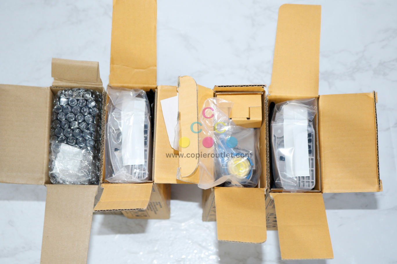 4 Cosmetic OEM OKI MPS711C CMYK Toners 52123801,52123802,52123803,52123804