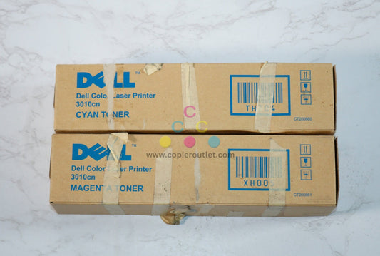 2 Cosmetic OEM Dell LaserPrinter 3010cn CM Toners CT200860,CT200861 (TH204,XH005)