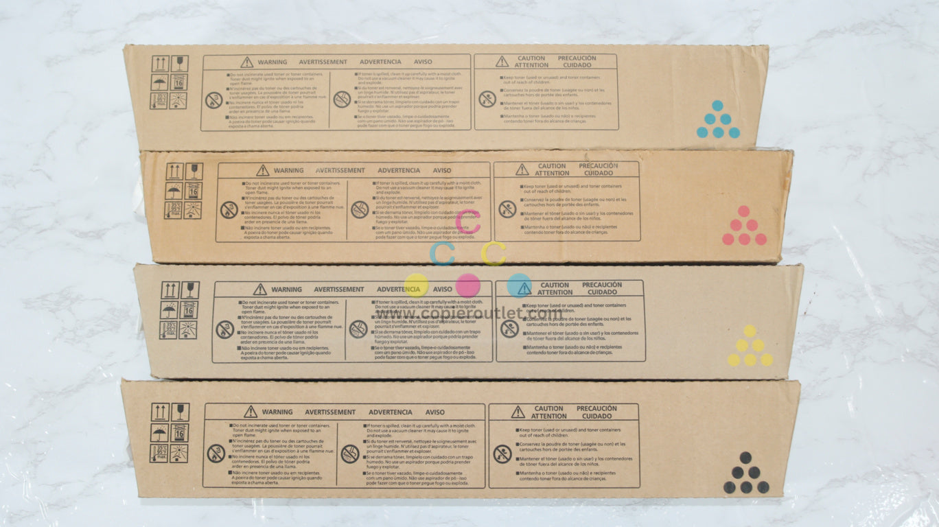 4 New OEM Ricoh Pro C9100,C9110 CMYK Toners 828380, 828381, 828382, 828383