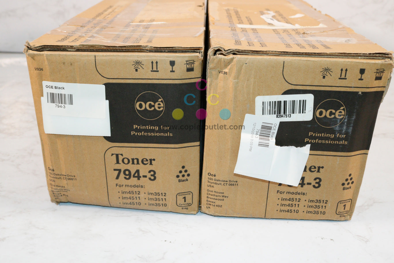 2 NEW OEM Oce Imagistics IM3510/11/12,IM4510/11/12 Black Toner 794-3 Same Day Ship