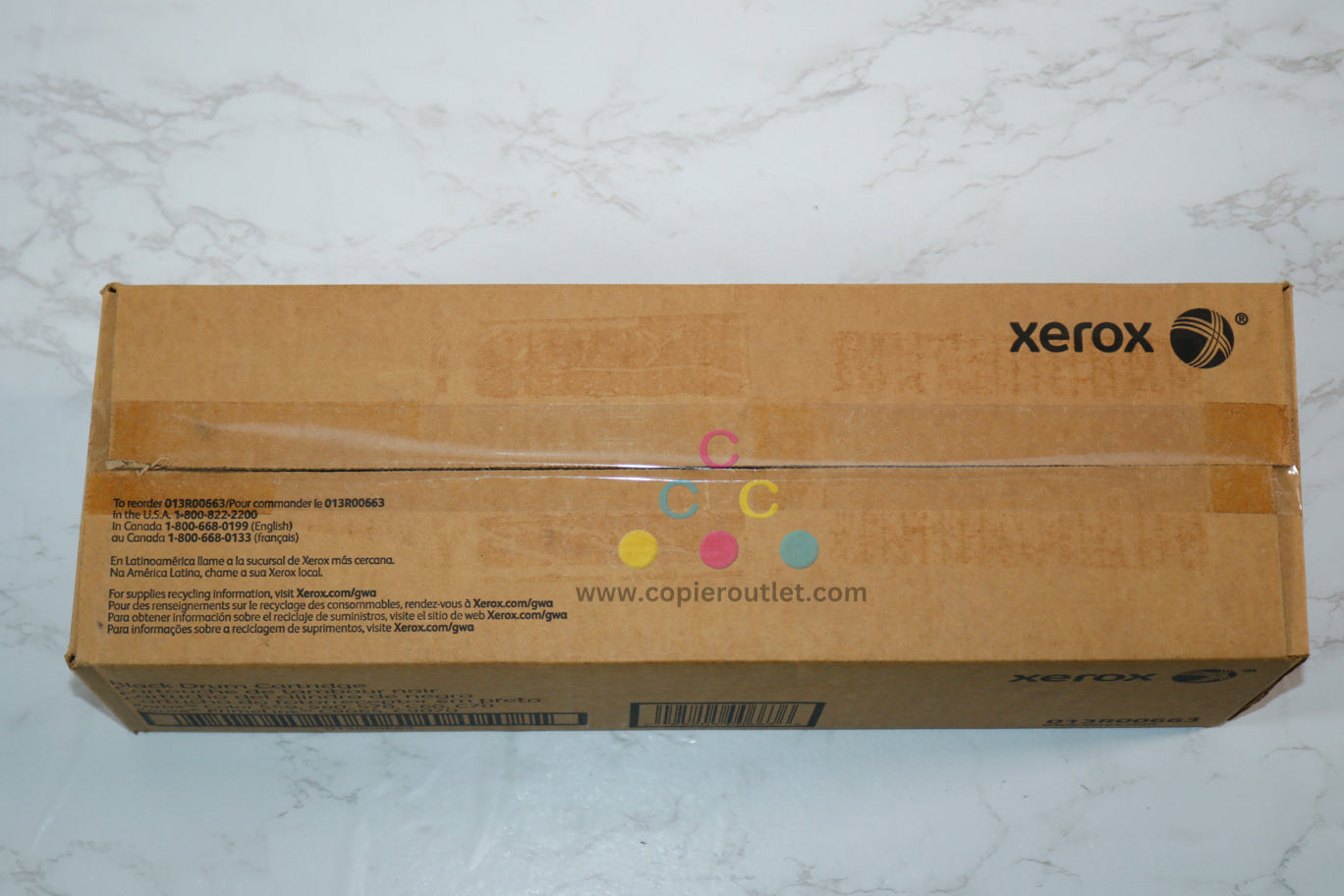 New OEM Xerox Color 550, 560, 570, C60, C70 Black Drum Cartridge, 013R00663 (13R663)