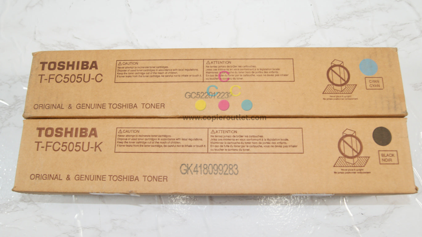 2 Cosmetic Genuine Toshiba EStudio 2505AC,3005AC T-FC505U CK Toners