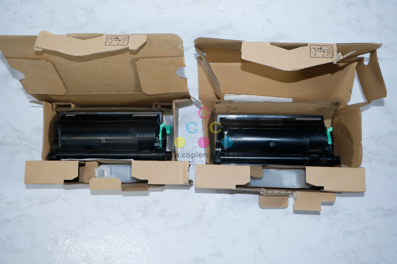 Lot of 2 Open Box Genuine Ricoh 407823 MP601 Black Toner for 501SPF/601SPF