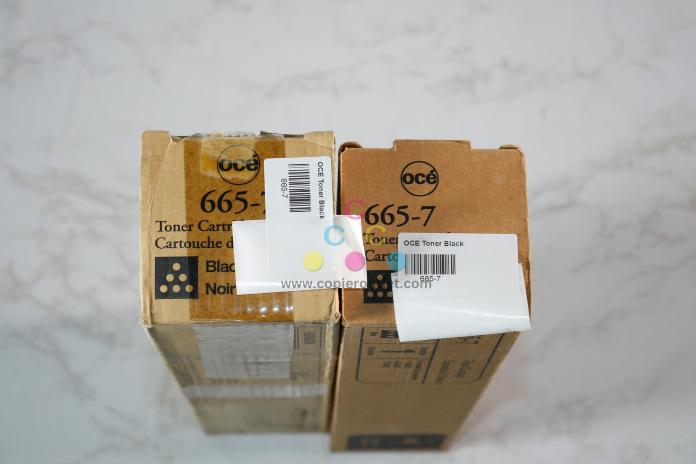 2 Open Box OEM Oce VarioLink 3622, 4222, 5022 Black Toner Cartridges 665-7 / 6657