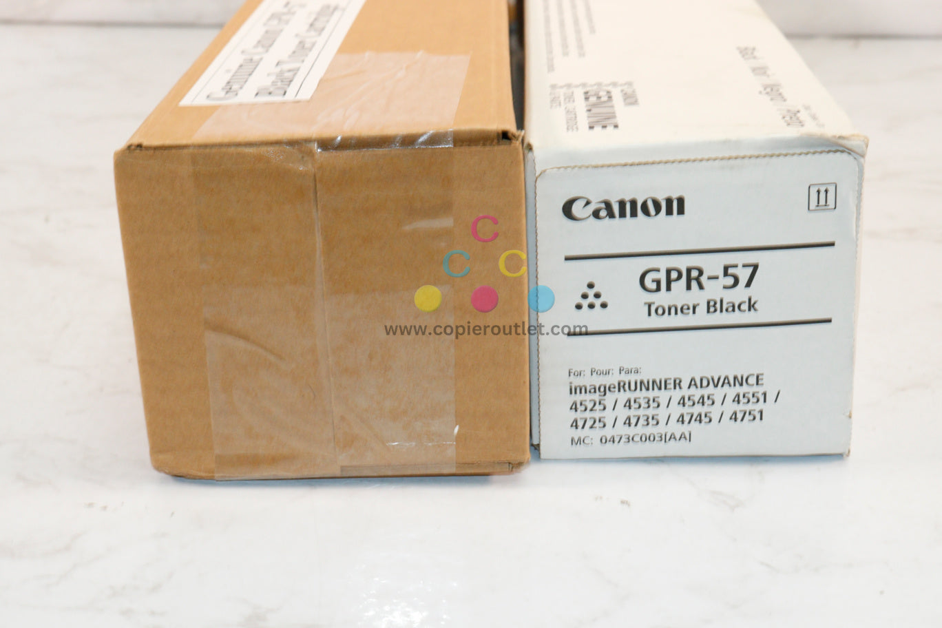 2 New Open Box OEM Canon imageRUNNER 4525i III,4535i,4545i Black Toners GPR-57K