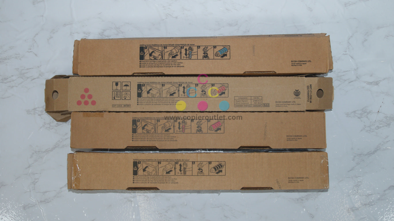 4 Cosmetic OEM Ricoh MPC6003,C4503,C5503,C6004 CMMK Toners 841849,841851,841852