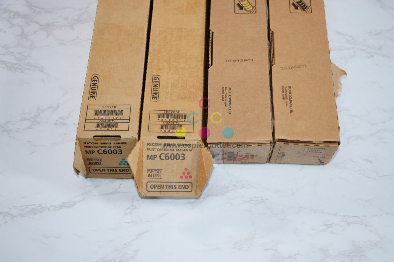 Cosmetic OEM Ricoh MPC6003, C4503, C5503, C6004 CMYK Toner Set 841849,50,51,52