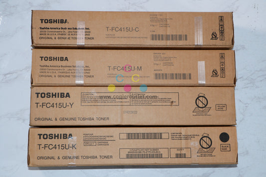 Genuine Toshiba T-FC415U CMYK Toner Cartridge eSTUDIO2515AC,5015AC Same Day Ship