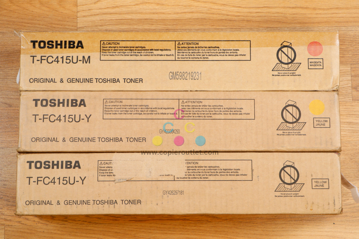 Cosmetic Toshiba T-FC415U MYY Toner Cartridge eSTUDIO2515AC 3015AC 4515AC 5015AC