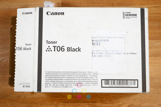 Open Genuine Canon T06 Black Toner Cartridge iRUNNER 1643i 1643iF 1643P Same Day