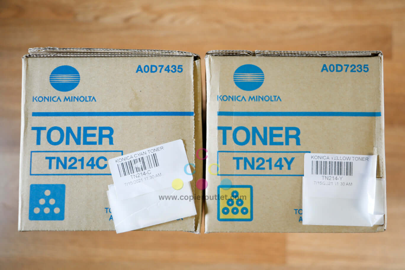 Genuine Konica Minolta TN214 CY Toner Cartridges BizHub C200/C203/C253 Same Day!