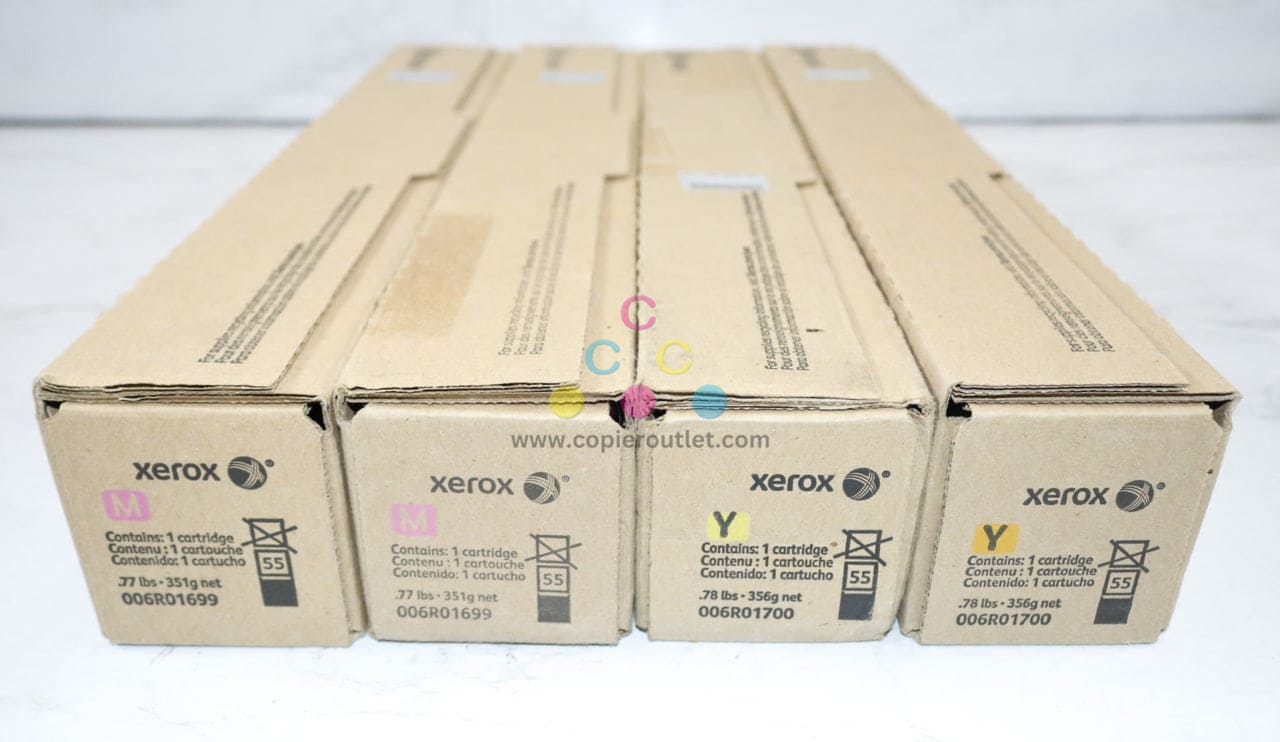 4 New OEM Xerox Altalink C8030, C8035, C8045 MMYY Toners 006R01699, 006R01700
