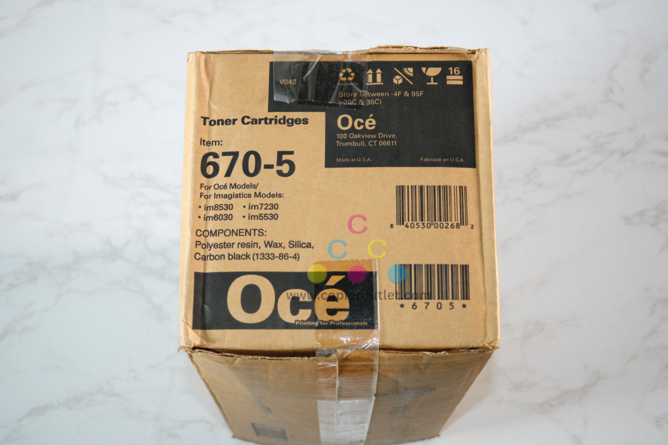 4 New OEM Oce Imagistics IM5530, IM6030, IM7230 Black Toner Cartridge 670-5, 6705