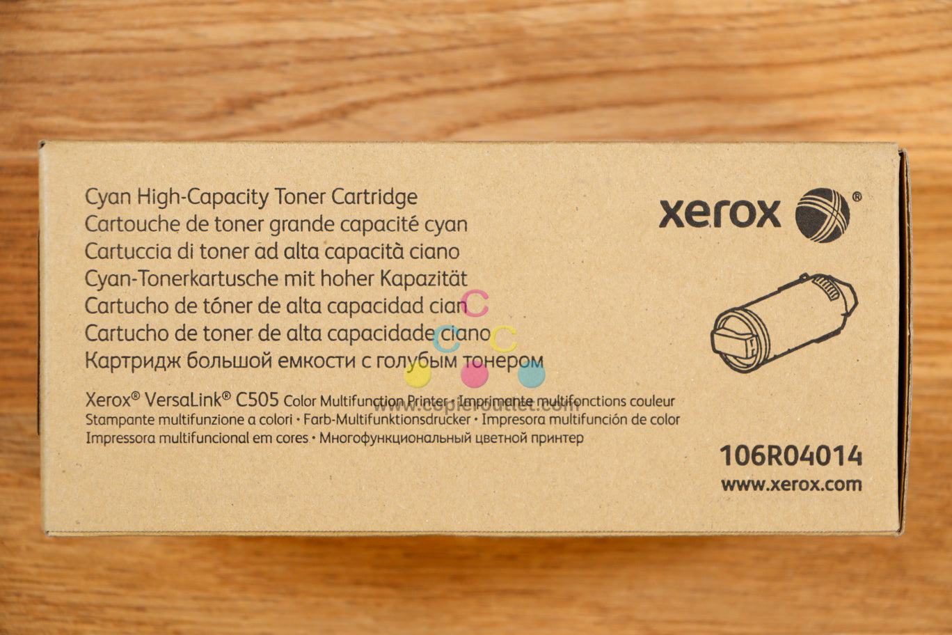 Genuine Xerox Cyan High Capacity Toner Cartridge VersaLink C505/ 106R04014