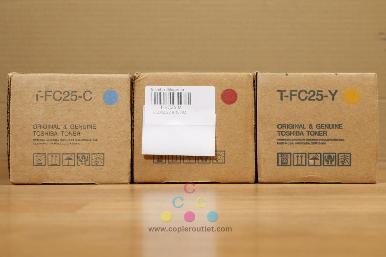 Genuine Toshiba T-FC25 CMY Toner Cartridge eSTUDIO 2040C 2540C 3040C 3540C 4540C