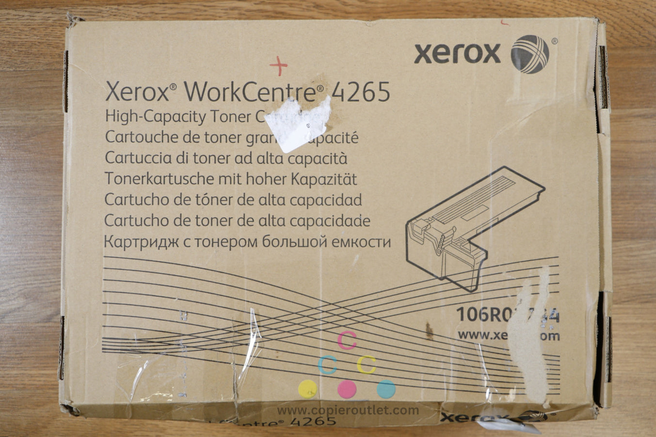 Open Genuine Xerox Black High Capacity Toner Cartridge WorkCentre 4265 106R02734