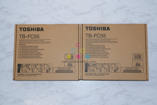 Lot of 2 OEM Toshiba eSTUDIO 5506AC,5508A,5516AC Waste Toner Container TB-FC55