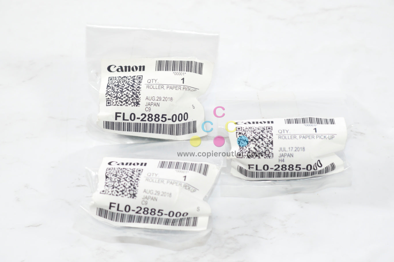 4 New OEM Canon iRUNNER C250iF, C256iF II, Feed Roller FL0-2885-000 (FL02885000)