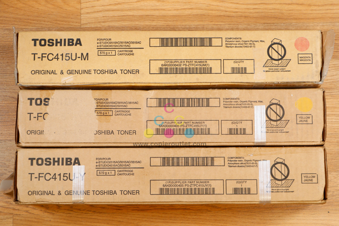 Cosmetic Toshiba T-FC415U MYY Toner Cartridge eSTUDIO2515AC 3015AC 4515AC 5015AC