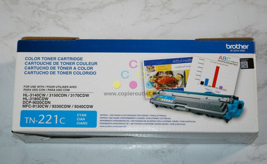 OEM Brother HL-3140CW/3150CDN/3170CDW/3180CDW TN-221C / TN221C Cyan Toner