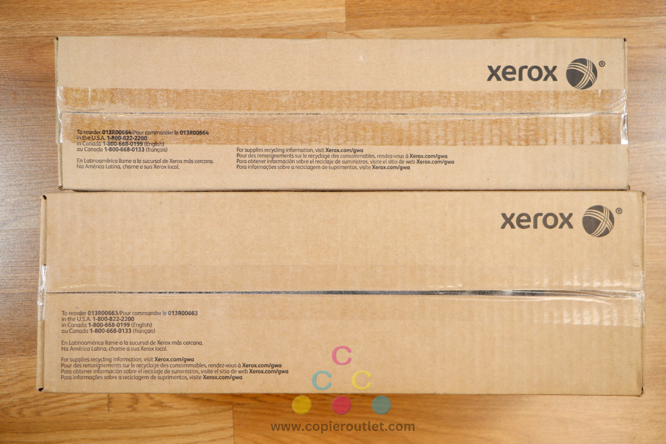 Xerox Black / Color Drum Cartridges Color 550 560 570 C60 C70 013R00663, 664!