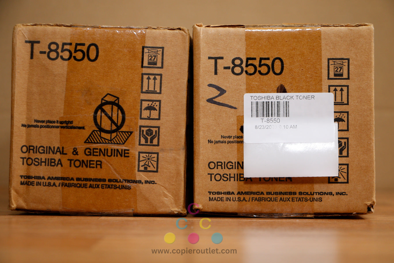 2 Genuine Toshiba T-8550 Black Toner Cartridge eSTUDIO 555 655 755 855 Same Day