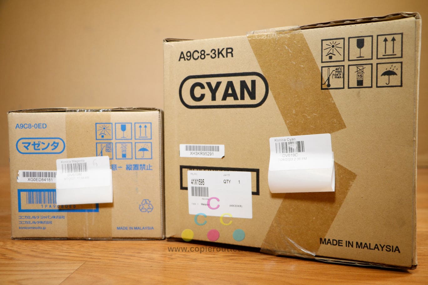 Genuine Konica Minolta DV619 Cyan & Magenta Developer Unit Bizhub C458