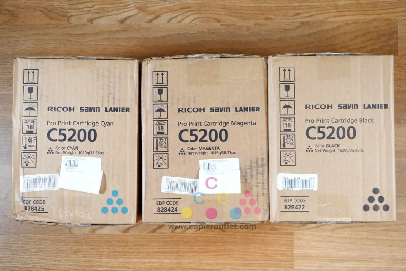 Genuine C5200 CMK Pro Print Cartridges Ricoh Savin Lanier Pro C5200s C5210s