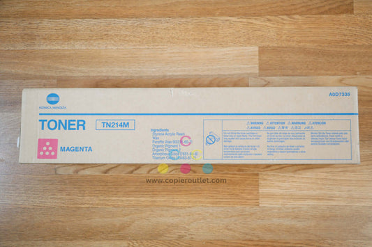 Open Genuine Konica Minolta TN214 Magenta Toner Cartridge BizHub C200/C203/C253!