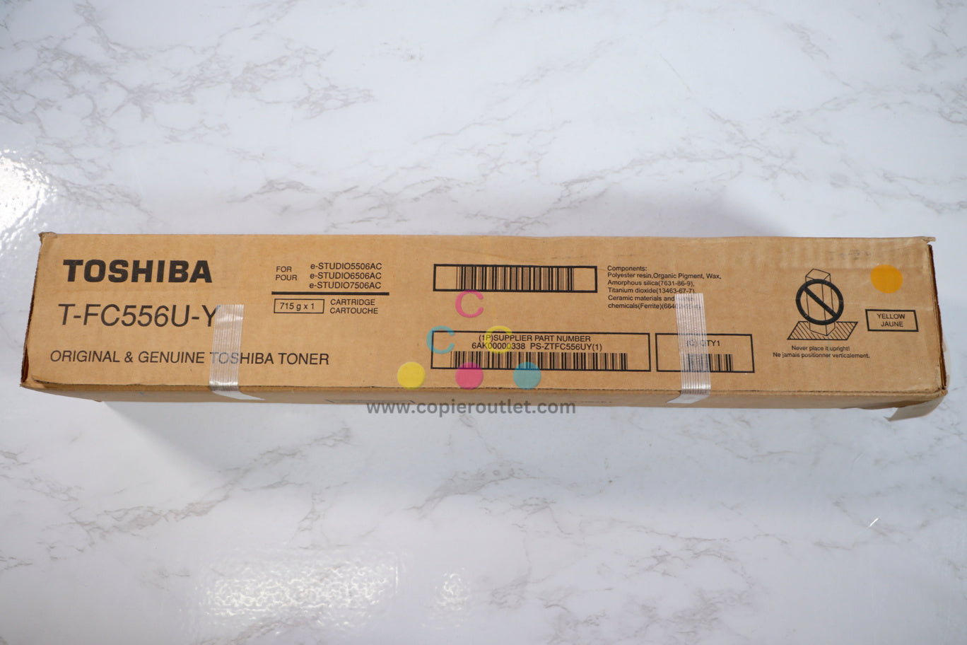 New OEM Toshiba eSTUDIO 5506AC,5506ACT,6506AC,7506AC Yellow Toner T-FC556U-Y