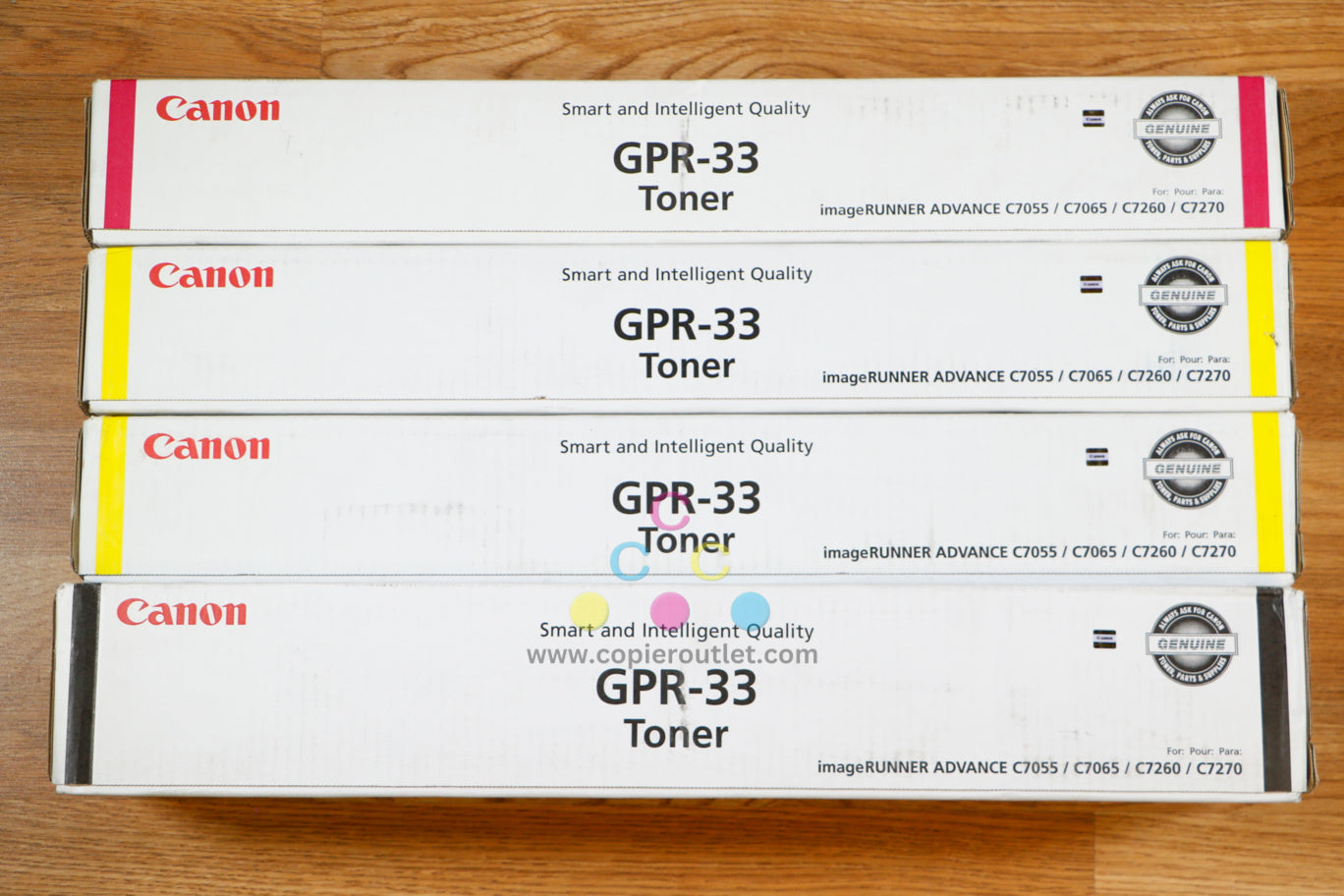 Genuine Canon GPR-33 MYYK Toner Cart imageRUNNER ADVANCE C7055/C7065/C7260/C7270