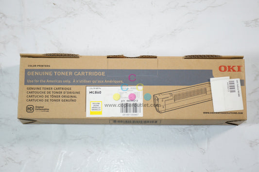 New OEM Okidata MC860, MC860 MFP Yellow Toner Cartridge, 44059213 Same Day Ship!