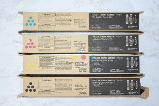 New OEM Ricoh Savin Lanier IM C400 CMYK Toner Set 842370,842371,842372,842373