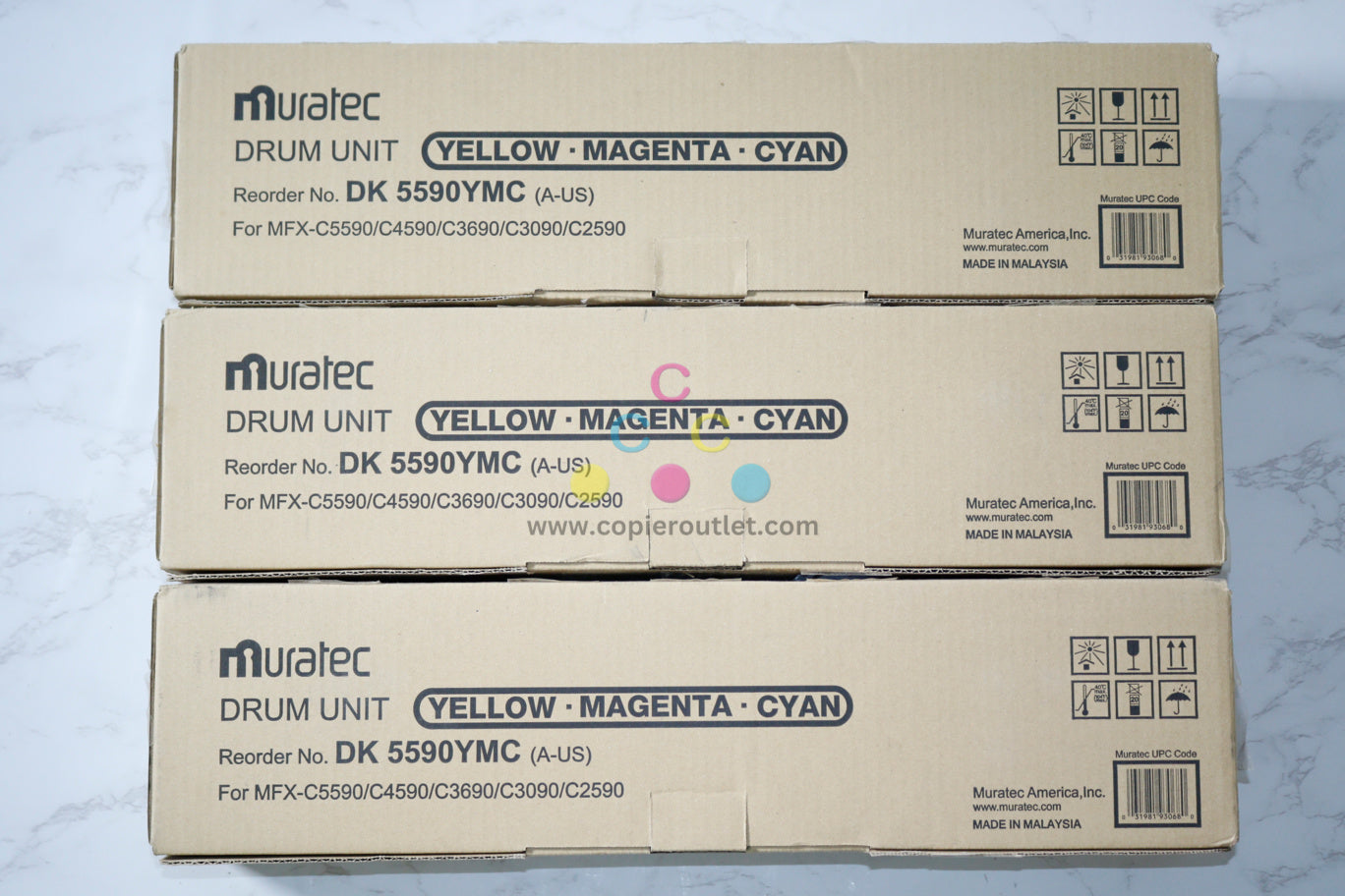 3 Cosmetic OEM Muratec MFX-C5590,C4590,C3690,C3090,C2590 DK 5590YMC Drum Unit