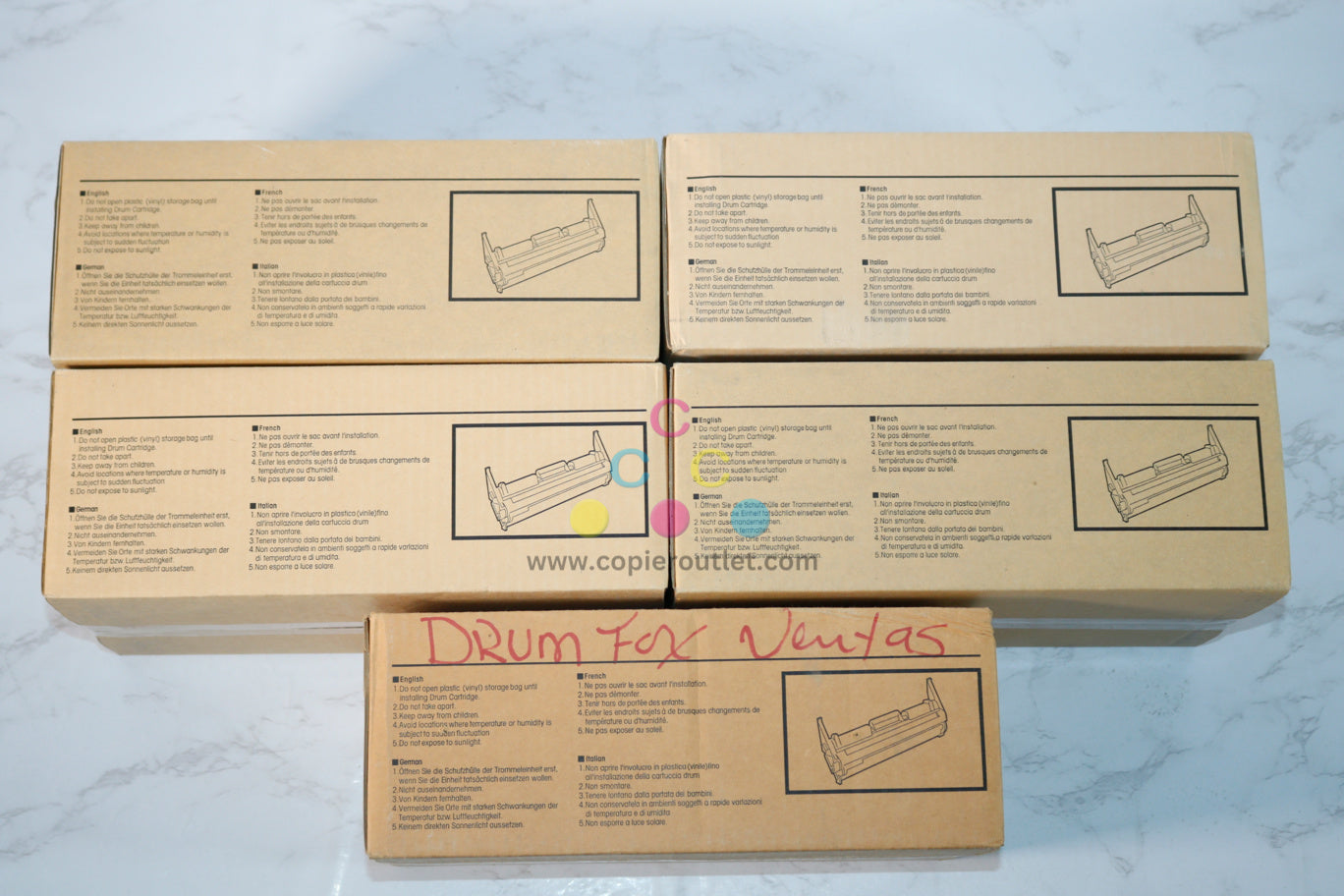 5 New OEM Konica Minolta Fax 1600, 2600, 2800, 3300, Drum Unit 4174-311 (4174311)