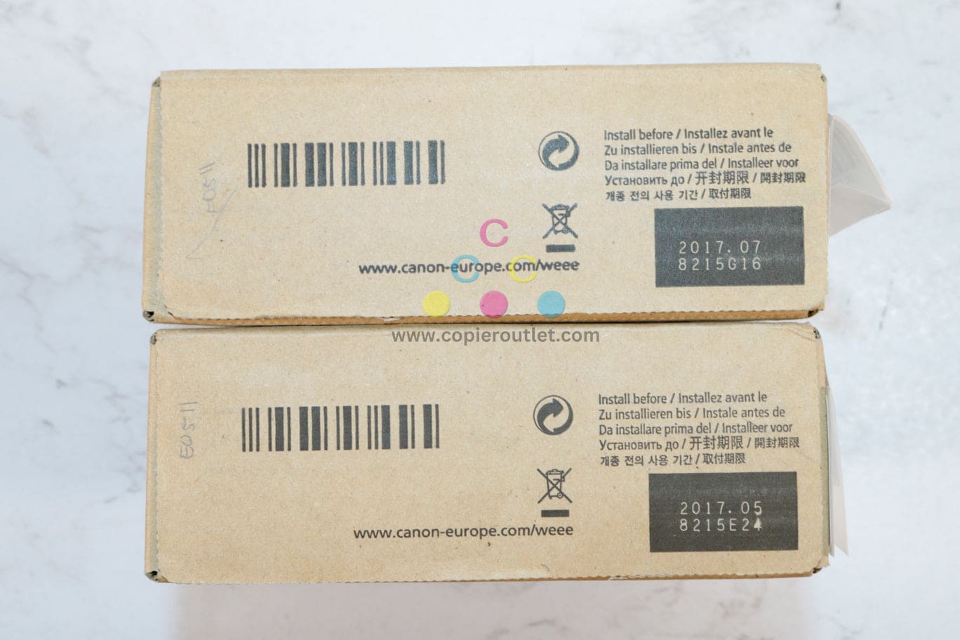 2 New OEM Canon imagePROGRAF iPF8100,9100 MBK,BK PF1-302 Ink Cartridges