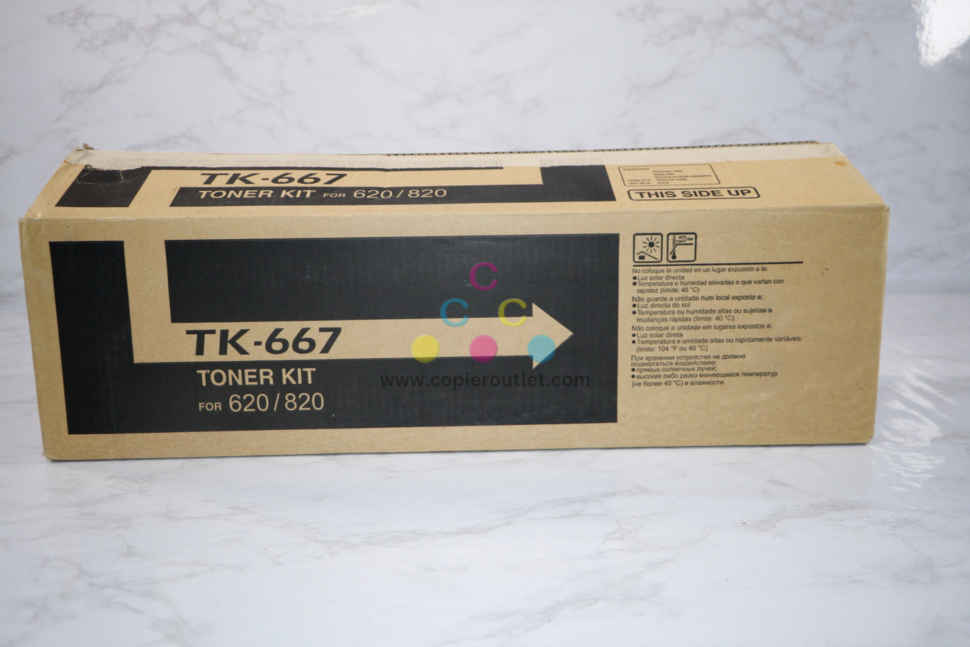 Open Box Genuine Kyocera TK-667 Black Toner Kit For 620 820 Same Day Shipping