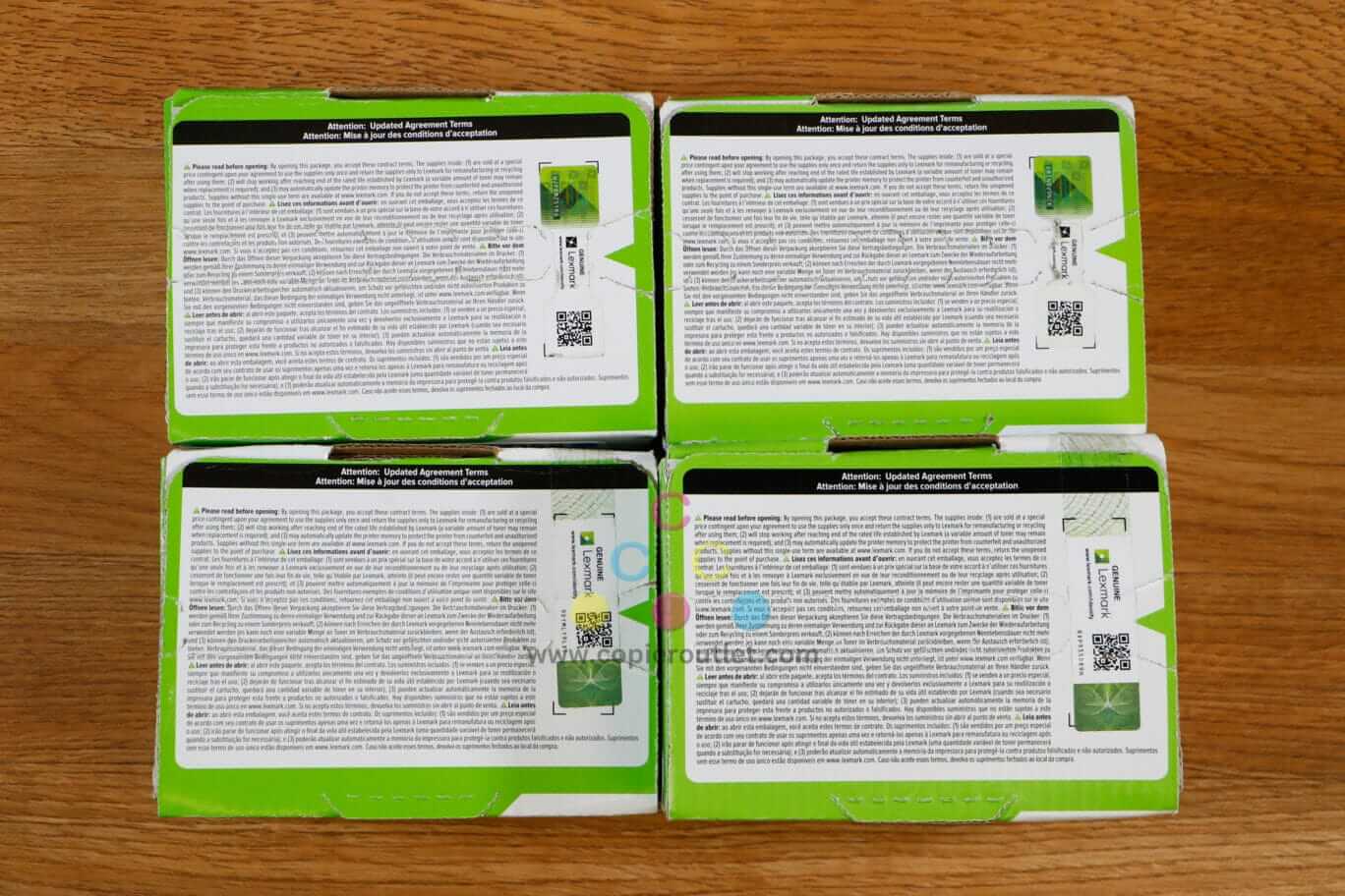 Genuine Lexmark 24B7158,59, 60,61 CMYK Toner Cartridge Set XC4240 Same Day Ship!