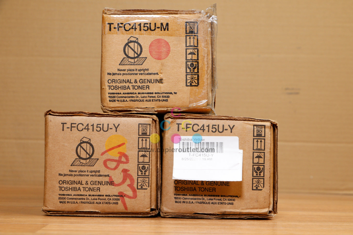 Cosmetic Toshiba T-FC415U MYY Toner Cartridge eSTUDIO2515AC 3015AC 4515AC 5015AC