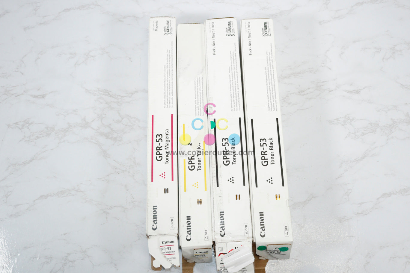 Open OEM Canon iRUNNER C3325, C3330, C3525,  GPR-53 MYKK Toner Set