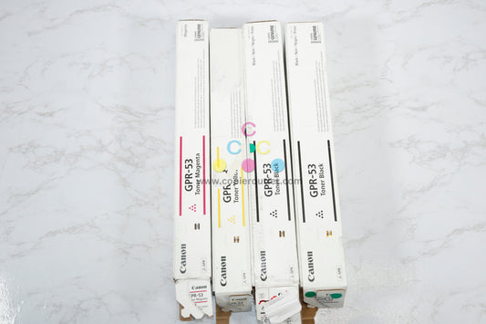 Open OEM Canon iRUNNER C3325, C3330, C3525,  GPR-53 MYKK Toner Set