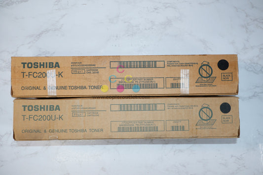 2 Cosmetic OEM Toshiba e-STUDIO2000AC,2500AC Toners T-FC200U-K Same Day Ship