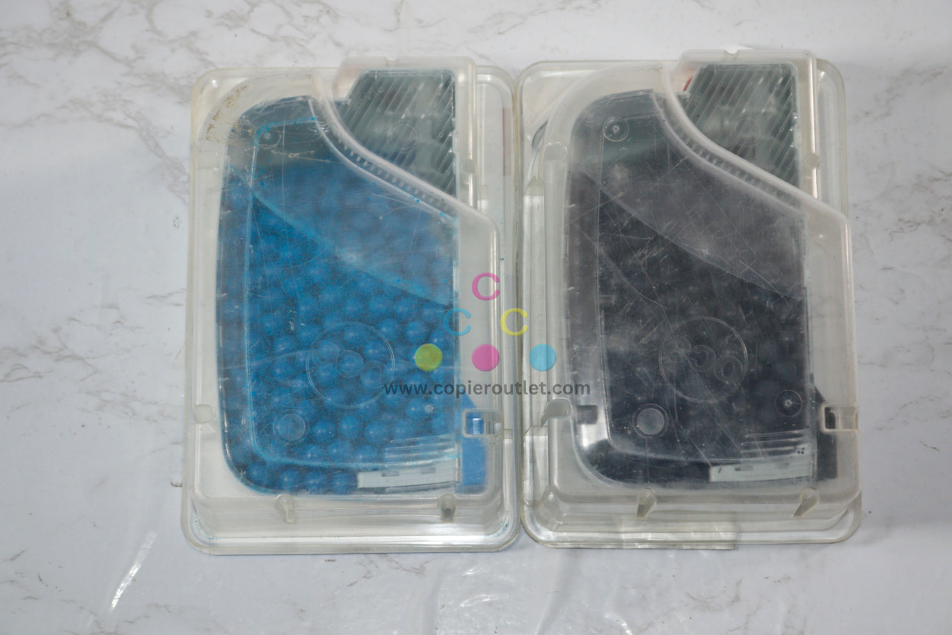 2 Open OEM OCE ColorWave 600 (P1) Cyan & Black Toner Pearls 1060011491, 1060011493