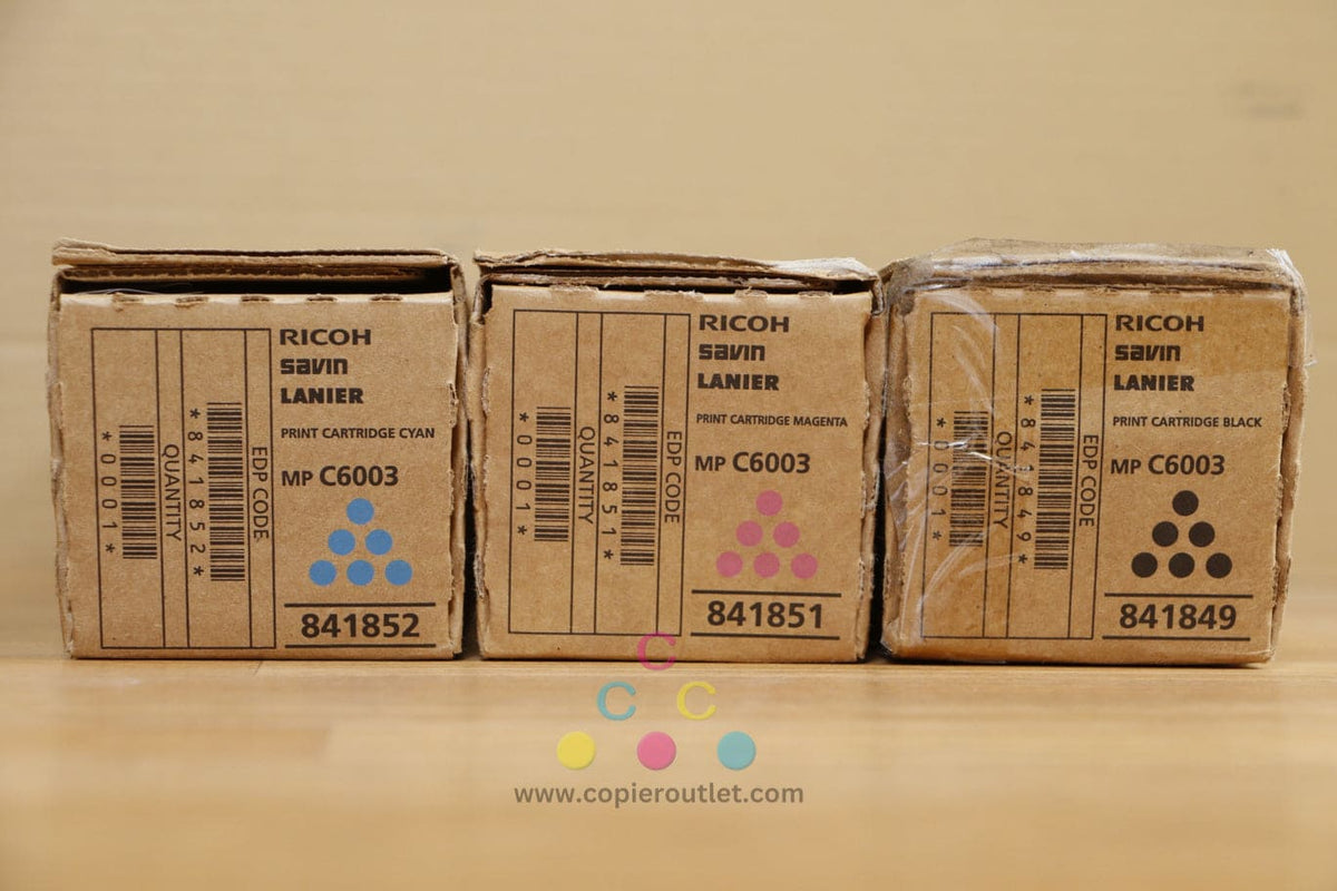 Genuine Ricoh Genuine Ricoh MP C6003 CMK Toner Cartridges MP C4503 MP C4504 MP C6003