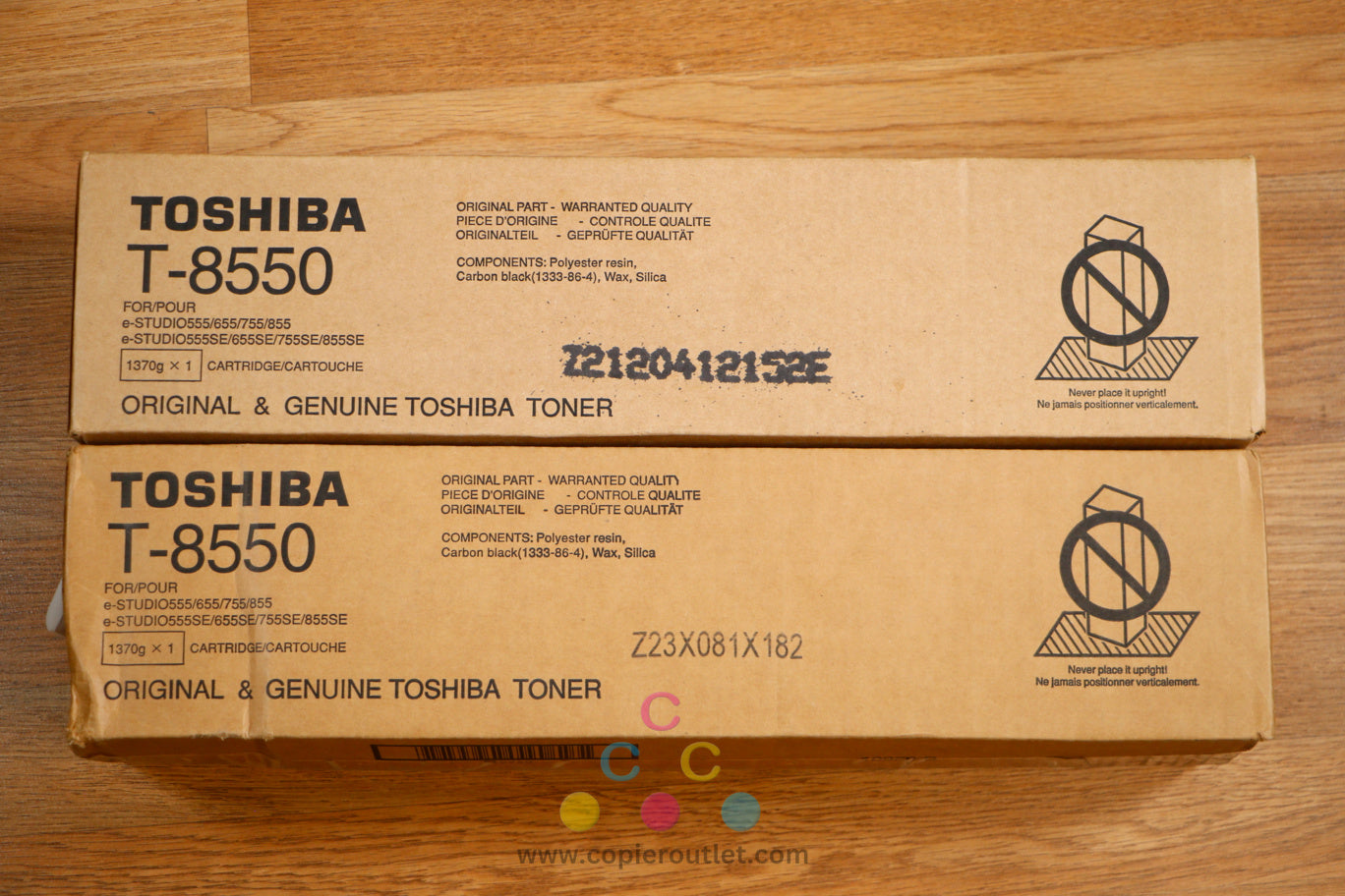 2 Genuine Toshiba T-8550 Black Toner Cartridge eSTUDIO 555 655 755 855 Same Day