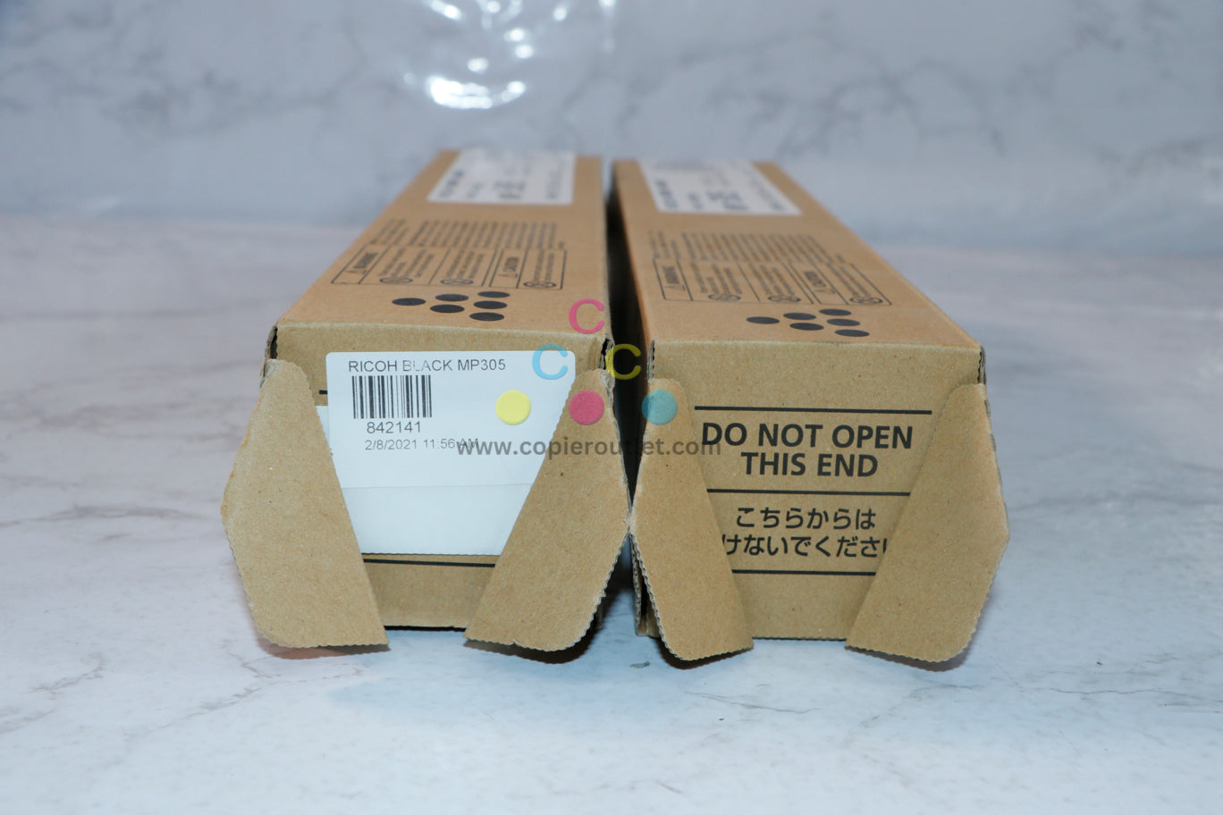 2 New OEM Ricoh MP 305SPF Black Toner Cartridges 842141 Same Day Ship