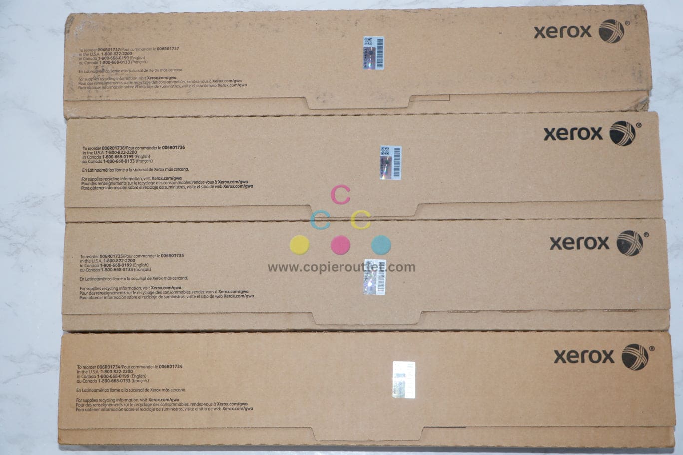 Genuine Xerox 006R01734, 35,36,37 PrimeLink C9065, C9070 Same Day Ship