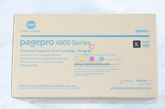 New OEM Konica Minolta PagePro 4600 Series Black Toner Cartridge A0FN011