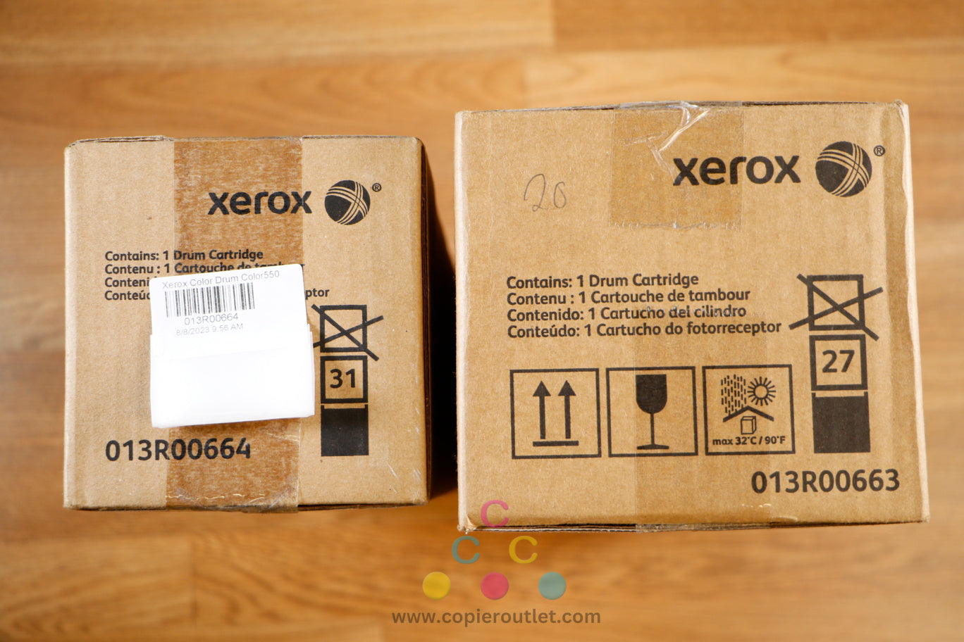 Xerox Black / Color Drum Cartridges Color 550 560 570 C60 C70 013R00663, 664!